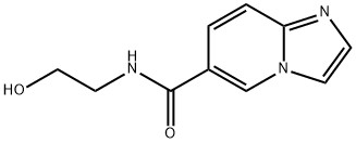 n-(2-hydroxyethyl)imidazo[1,2-a]pyridine-6-carboxamide Structure
