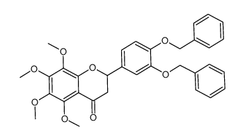 3',4'-dibenzyloxy-5,6,7,8-tetramethoxyflavanone Structure