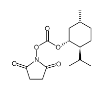 Carbonic acid, 2,5-dioxo-1-pyrrolidinyl (1R,2S,5R)-5-methyl-2-(1-methylethyl)cyclohexyl ester Structure