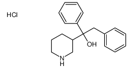1,2-diphenyl-1-piperidin-3-ylethanol,hydrochloride结构式