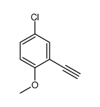 4-Chloro-2-ethynyl-1-methoxybenzene Structure