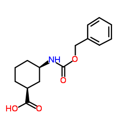 (±)-顺-3-(苄氧羰氨基)环己甲酸图片