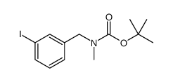 (3-Iodo-benzyl)-methyl-carbamic acid tert-butyl ester Structure