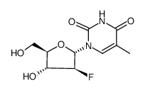 1-(2-deoxy-2-fluoro-α-D-arabinofuranosyl)thymine Structure