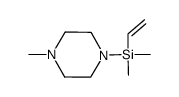 1-methyl-4-(dimethyl(vinyl)silyl)piperazine Structure