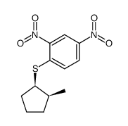 (+-)-cis-1-(2,4-dinitro-phenylsulfanyl)-2-methyl-cyclopentane结构式