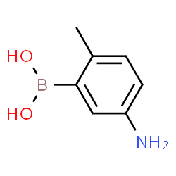 (5-Amino-2-methylphenyl)boronic acid Structure