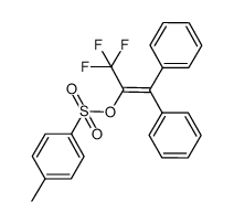 3,3,3-trifluoro-1,1-diphenyl-2-tosyloxypropene Structure