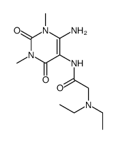 Uracil,6-amino-5-(2-diethylaminoacetamido)-1,3-dimethyl- (6CI) Structure
