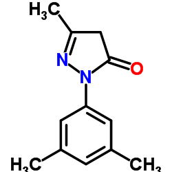 2-(3,5-Dimethylphenyl)-5-methyl-2,4-dihydro-3H-pyrazol-3-one Structure