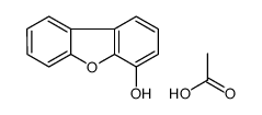 acetic acid,dibenzofuran-4-ol Structure