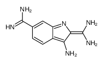3-amino-2-(diaminomethylidene)indole-6-carboximidamide Structure