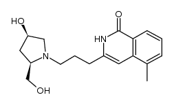 3-{3-[(2R,4R)-4-hydroxy-2-hydroxymethylpyrrolidin-1-yl]propyl}-5-methyl-2H-isoquinolin-1-one结构式