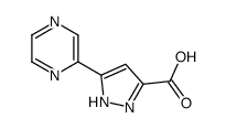 5-吡嗪-2-基-1H-吡唑-3-羧酸结构式
