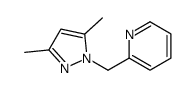 2-[(3,5-dimethylpyrazol-1-yl)methyl]pyridine结构式