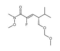(S,Z)-2-fluoro-N-methoxy-4-((methoxymethoxy)methyl)-N,5-dimethylhex-2-enamide结构式