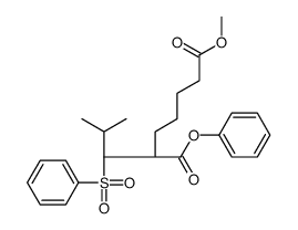 7-O-methyl 1-O-phenyl (2R)-2-[(1R)-1-(benzenesulfonyl)-2-methylpropyl]heptanedioate结构式