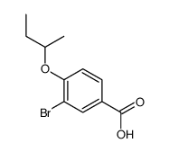 3-溴-4-仲丁氧基苯甲酸结构式