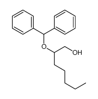 2-benzhydryloxyheptan-1-ol结构式