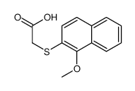 2-(1-methoxynaphthalen-2-yl)sulfanylacetic acid结构式