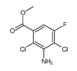 3-氨基-2,4-二氯-5-氟苯甲酸甲酯结构式