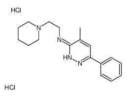 4-methyl-6-phenyl-N-(2-piperidin-1-ylethyl)pyridazin-3-amine,dihydrochloride结构式