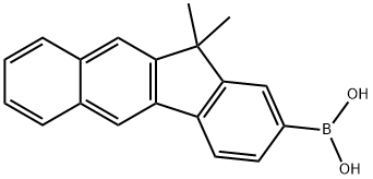 11,11-二甲基-11H-苯并[B]芴-2-基)硼酸结构式