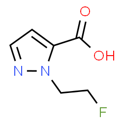 1-(2-Fluoroethyl)-1H-pyrazole-5-carboxylic acid Structure