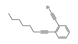 1-(2-bromoethynyl)-2-(oct-1-ynyl)benzene结构式