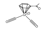 tricarbonyl[(η(6)-phenyl)ethanone]chromium结构式