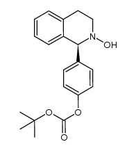 (S)-tert-butyl (4-(2-hydroxy-1,2,3,4-tetrahydroisoquinolin-1-yl)phenyl) carbonate结构式