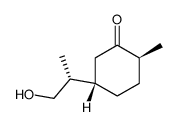 2-methyl-5-[2-hydroxy-1-methylethyl]cyclohexanone结构式