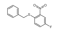 1-(benzylsulfanyl)-4-fluoro-2-nitrobenzene结构式