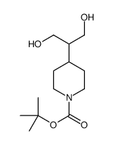 tert-butyl 4-(1,3-dihydroxypropan-2-yl)piperidine-1-carboxylate结构式