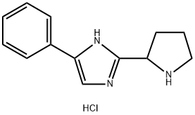 4-苯基-2-吡咯烷-2-基-1H-咪唑二盐酸盐结构式