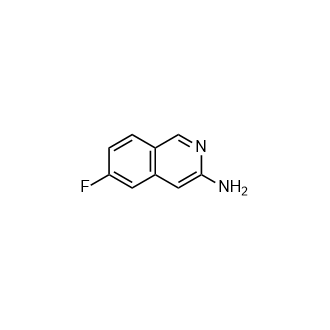 6-氟异喹啉-3-胺结构式