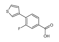 3-fluoro-4-thiophen-3-ylbenzoic acid Structure