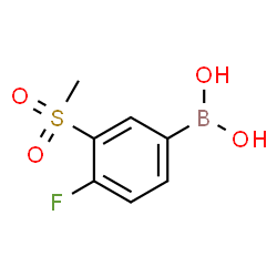 4-Fluoro-3-(methanesulfonyl)phenylboronic acid Structure