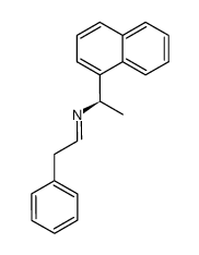 (R)-N-(1-(naphthalen-1-yl)ethyl)-2-phenylethan-1-imine结构式