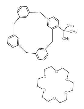 4-反-丁基-杯[4]芳香烃-冠-6-复合体结构式
