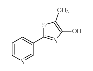 5-甲基-2-(3-吡啶基)-1,3-噻唑-4-醇结构式