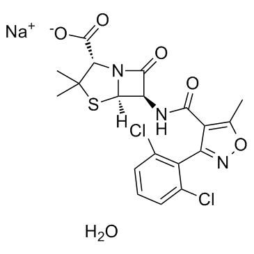 Dicloxacillin sodium structure