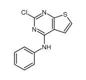 2-Chloro-4-(phenylamino)thieno[2,3-d]pyrimidine结构式
