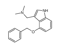 N,N-dimethyl-1-(4-phenylmethoxy-1H-indol-3-yl)methanamine Structure