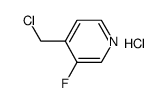 4-Chloromethyl-3-Fluoro-Pyridine Hydrochloride结构式