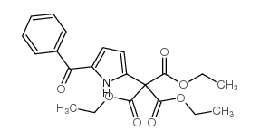 5-苯甲酰基吡咯-2-甲烷三羧酸三乙酯结构式