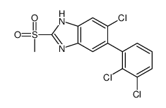 6-chloro-5-(2,3-dichlorophenyl)-2-methylsulfonyl-1H-benzimidazole Structure