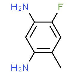 4-氟-6-甲基苯-1,3-二胺结构式