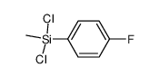 dichloro-(4-fluoro-phenyl)-methyl-silane结构式