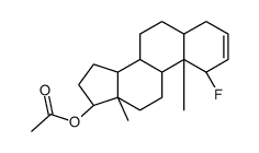1-Fluoro-5α-androst-2-en-17β-ol Acetate结构式